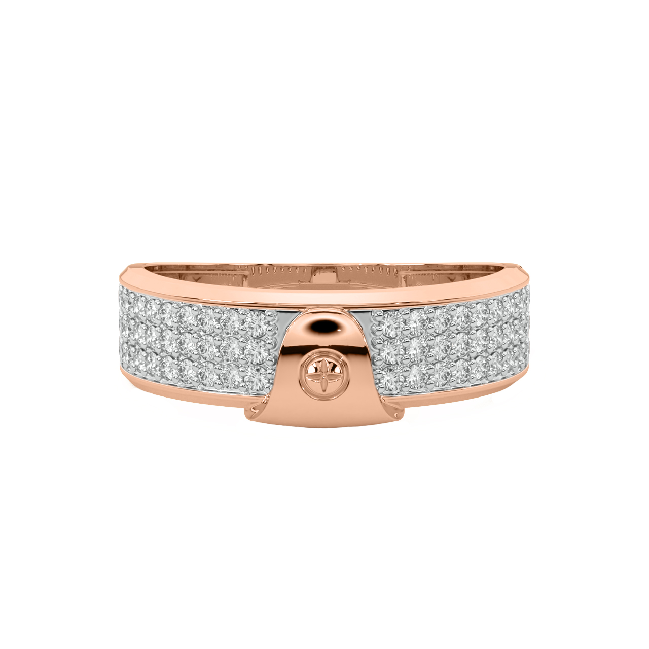 Ava Round Diamond Ring For Men